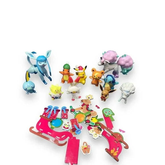 Lot of 11 Pokemon Battle Figure Galarian Ponyta Articulated  Toy Figure PIKACHU - Picture 6 of 9